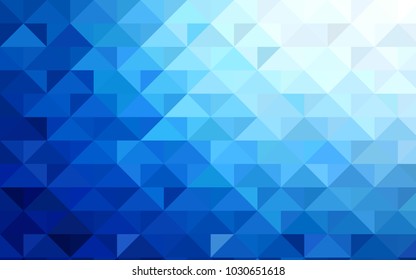 Dark BLUE vector polygonal background. Glitter abstract illustration with an elegant design. The textured pattern can be used for background.