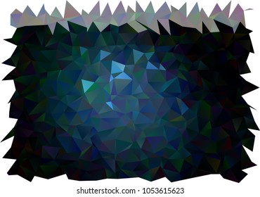 Dark BLUE vector polygonal background. Triangular geometric sample with gradient.  Brand-new design for your business.