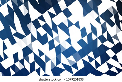 Dark BLUE vector polygonal background. A completely new color illustration in a vague style. A completely new design for your business.