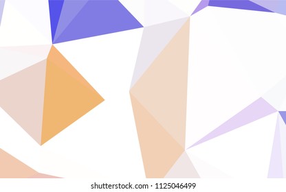 Dark BLUE vector polygonal background. Creative illustration in halftone style with triangles. Completely new template for your banner.
