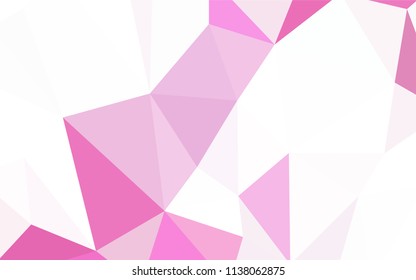 Dark BLUE vector polygonal background. Shining polygonal illustration, which consist of triangles. Brand new design for your business.