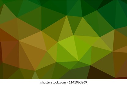 Dark BLUE vector polygonal background. Polygonal abstract illustration with gradient. Best triangular design for your business.