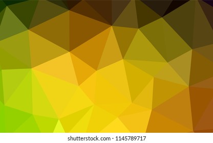 Dark BLUE vector polygonal background. A completely new color illustration in a polygonal style. Triangular pattern for your design.