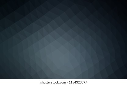 Dark BLUE vector polygonal background. A completely new color illustration in a vague style. A completely new design for your business.