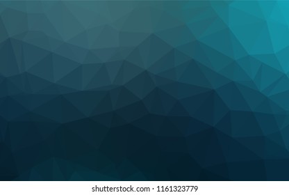 Dark BLUE vector polygonal background. Shining colored illustration in a Brand new style. The template can be used as a background for cell phones.
