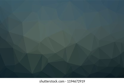 Dark BLUE vector polygonal background. Colorful abstract illustration with gradient. The polygonal design can be used for your web site.