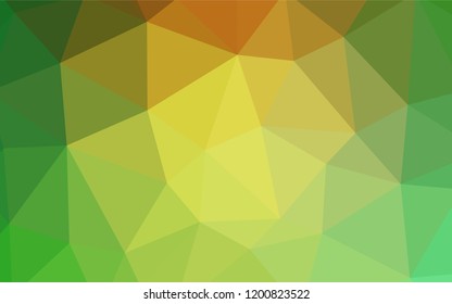 Dark BLUE vector polygonal background. Polygonal abstract illustration with gradient. Triangular pattern for your design.