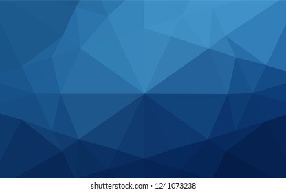 Dark BLUE vector polygonal background. Colorful abstract illustration with gradient. A completely new template for your business design.