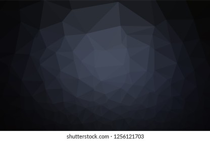 Dark BLUE vector polygonal background. Colorful illustration in abstract style with gradient. The best triangular design for your business.