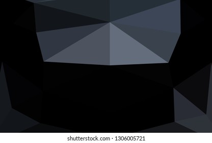 Dark BLUE vector polygonal background. A completely new color illustration in a vague style. Completely new template for your business design.
