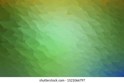 Dark BLUE vector polygonal background. Modern abstract illustration with triangles. A completely new design for your leaflet.