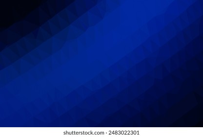 Fondo poligonal de Vector azul oscuro. Ilustración abstracta brillante con un diseño elegante. Plantilla completamente nueva para el diseño de su negocio.