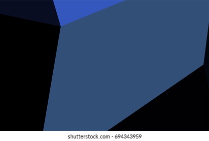 Dark BLUE vector polygonal background. Glitter abstract illustration with an elegant design. The elegant pattern can be used as part of a brand book.