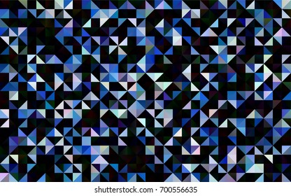 Dark BLUE vector polygonal background. An elegant bright illustration with gradient. The best triangular design for your business.