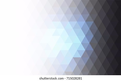 Dark BLUE vector polygonal background. A vague abstract illustration with gradient. The best triangular design for your business.