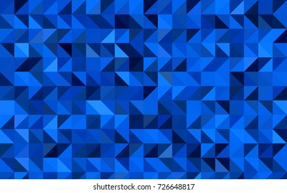 Dark BLUE vector polygonal background. A vague abstract illustration with gradient. The elegant pattern can be used as part of a brand book.