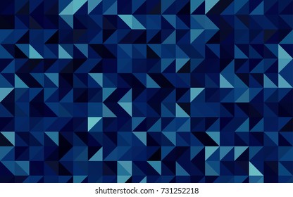 Dark BLUE vector polygonal background. Colorful illustration in abstract style with gradient. The elegant pattern can be used as part of a brand book.