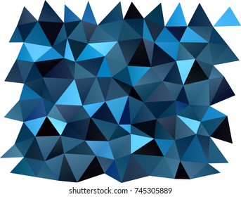 Dark BLUE vector polygonal background. Creative illustration in halftone style with gradient. Brand-new style for your business design.