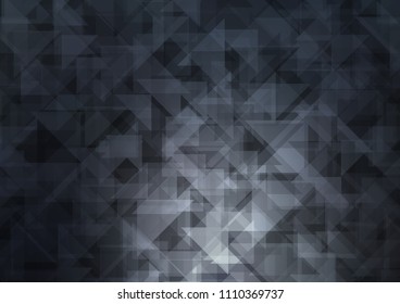 Dark BLUE vector polygonal polygonal. Brand new colored illustration in blurry style with gradient. The elegant pattern can be used as part of a brand book.
