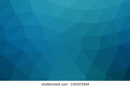 Dark BLUE vector polygonal polygonal. Colorful abstract illustration with gradient. Brand new design for your business.