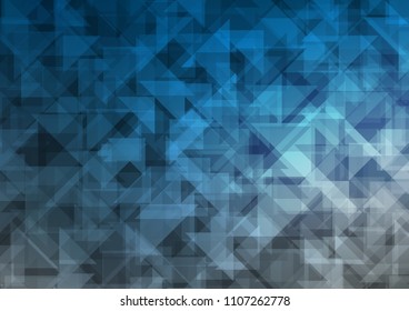 Dark BLUE vector polygonal polygonal. Colorful illustration in abstract style with gradient. A completely new template for your business design.