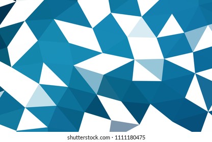 Dark BLUE vector polygonal polygonal. Colorful illustration in abstract style with gradient. A completely new design for your business.