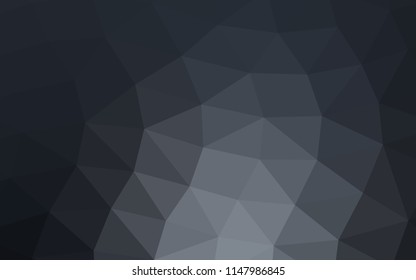Dark BLUE vector polygonal polygonal. Colorful illustration in abstract style with gradient. Triangular pattern for your business design.