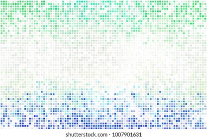 Dark BLUE vector polygonal illustration consisting of rectangles. Rectangular design for your business. Creative geometric background in origami style with gradient.