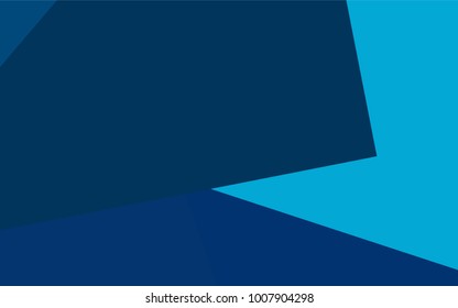 Dark BLUE vector polygonal illustration, which consist of rectangles. Rectangular pattern for your business design. Geometric background in Origami style with gradient. 