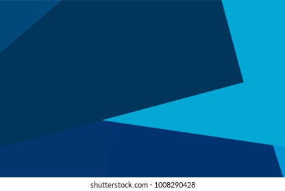 Dark BLUE vector polygonal illustration, which consist of rectangles. Rectangular pattern for your business design. Geometric background in Origami style with gradient. 