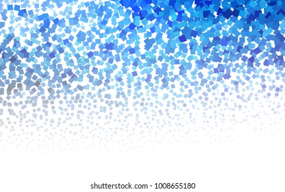 Dark BLUE vector polygonal illustration, which consist of rectangles. Rectangular pattern for your business design. Geometric background in Origami style with gradient. 