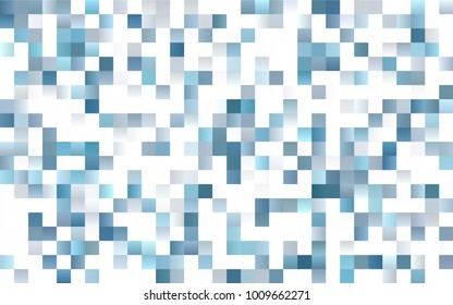 Dark BLUE vector polygonal illustration consisting of rectangles. Rectangular design for your business. Creative geometric background in origami style with gradient.