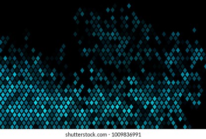 Dark BLUE vector polygonal illustration consisting of rectangles. Rectangular design for your business. Creative geometric background in origami style with gradient.