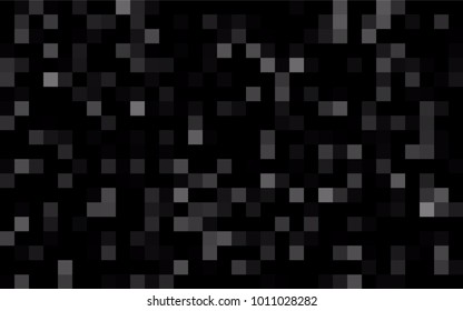 Dark BLUE vector polygonal illustration, which consist of rectangles. Rectangular pattern for your business design. Geometric background in Origami style with gradient. 
