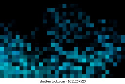 Dark BLUE vector polygonal illustration, which consist of rectangles. Rectangular pattern for your business design. Geometric background in Origami style with gradient. 