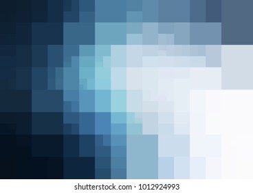 DARK BLUE vector polygonal illustration, which consist of rectangles. Rectangular design for your business. Creative geometric background in Origami style with gradient