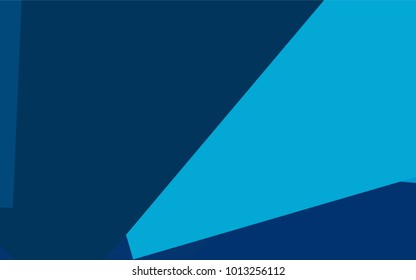 Dark BLUE vector polygonal illustration, which consist of rectangles. Rectangular pattern for your business design. Geometric background in Origami style with gradient. 