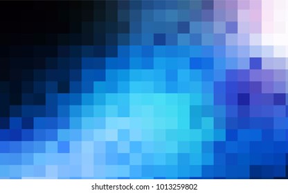 Dark BLUE vector polygonal illustration consisting of rectangles. Rectangular design for your business. Creative geometric background in origami style with gradient.