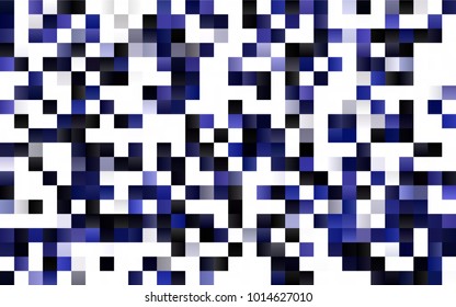 Dark BLUE vector polygonal illustration consisting of rectangles. Rectangular design for your business. Creative geometric background in origami style with gradient.
