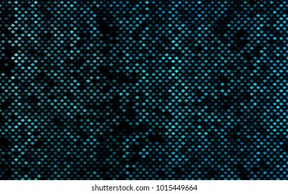 Dark BLUE vector polygonal illustration, which consist of rectangles. Rectangular pattern for your business design. 