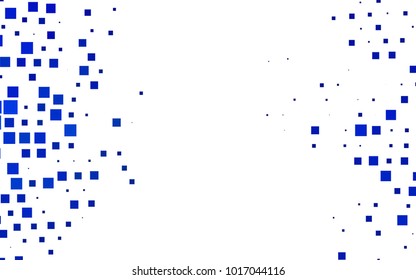 Dark BLUE vector polygonal illustration, which consist of rectangles. Rectangular pattern for your business design. Geometric background in Origami style with gradient. 