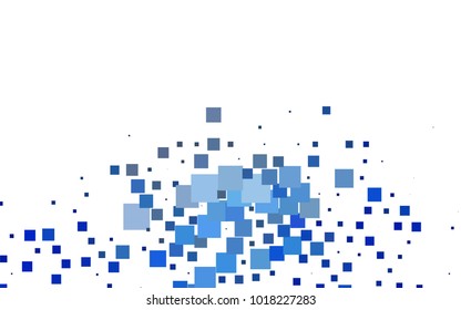 Dark BLUE vector polygonal illustration, which consist of rectangles. Rectangular pattern for your business design. Geometric background in Origami style with gradient. 