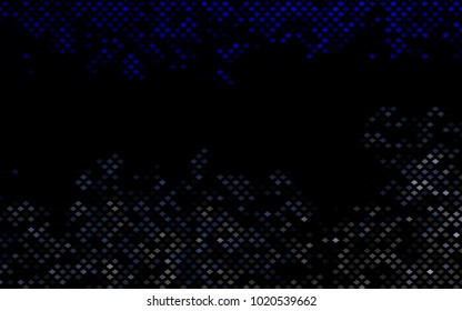 Dark BLUE vector polygonal illustration consisting of rectangles. Rectangular design for your business. Creative geometric background in origami style with gradient.