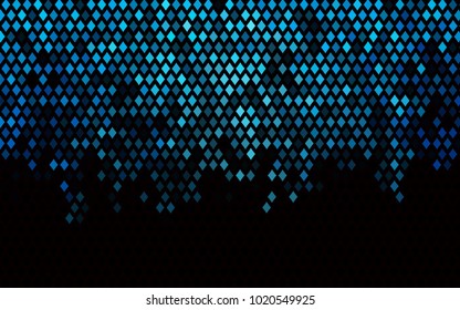 Dark BLUE vector polygonal illustration, which consist of rectangles. Rectangular pattern for your business design. Geometric background in Origami style with gradient. 