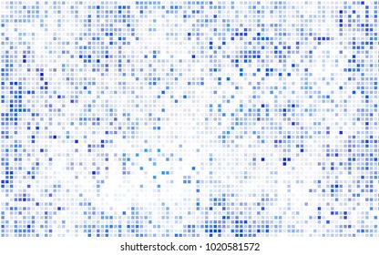 Dark BLUE vector polygonal illustration consisting of rectangles. Rectangular design for your business. Creative geometric background in origami style with gradient.