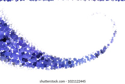 Dark BLUE vector polygonal illustration consisting of rectangles. Rectangular design for your business. Creative geometric background in origami style with gradient.