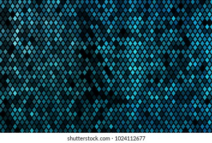 Dark BLUE vector polygonal illustration, which consist of rectangles. Rectangular pattern for your business design. Geometric background in Origami style with gradient. 