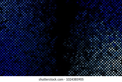 Dark BLUE vector polygonal illustration, which consist of rectangles. Rectangular pattern for your business design. Geometric background in Origami style with gradient. 