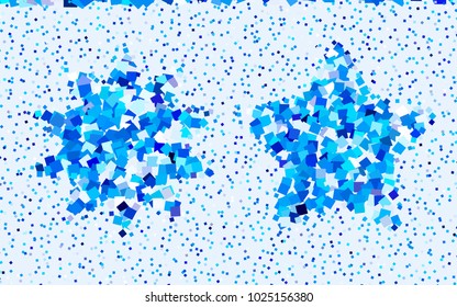 Dark BLUE vector polygonal illustration consisting of rectangles. Rectangular design for your business. Creative geometric background in origami style with gradient.