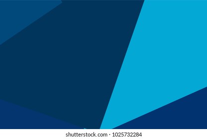 Dark BLUE vector polygonal illustration consisting of rectangles. Rectangular design for your business. Creative geometric background in origami style with gradient.
